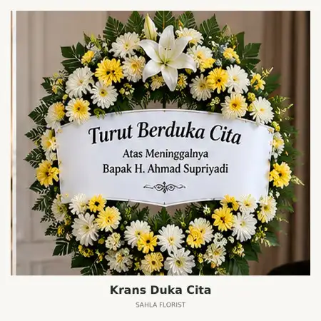 Krans Bunga Duka Pekalongan