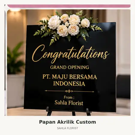 Papan Bunga Akrilik Pekalongan
